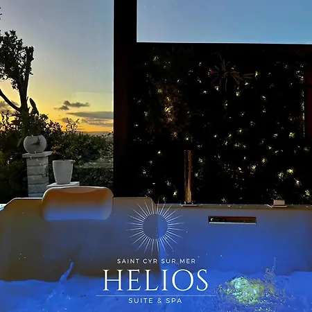 Jacuzzi Vue Sur Mer Helios Suite & Spa Saint-Cyr-sur-Mer Esterno foto